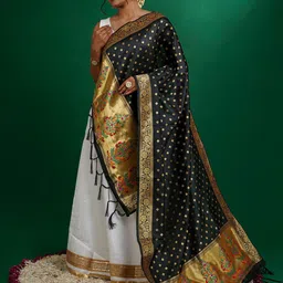 TEEJH Chandra Woven Design Dupatta with Zari-16