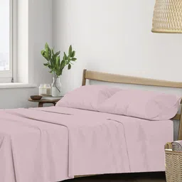 Trance Home Linen Rose 400 TC Single Bedsheet with 1 Pillow Covers-image-9