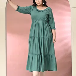 PrettyPlus by Desinoor.com Fit & Flare Midi Dress-88