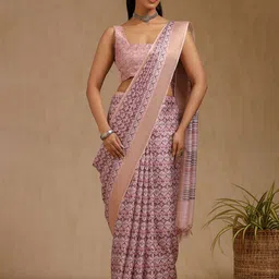 Soch Ethnic Motifs Printed Zari Saree-picture-10