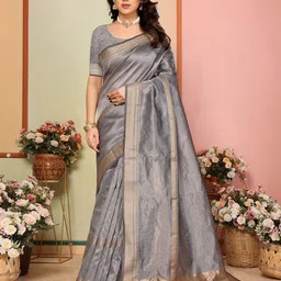 Sidhidata Woven Design Zari Kanjeevaram Saree-image-50