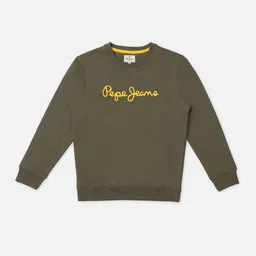 Pepe Jeans Boys Typography Printed Round Neck Cotton Pullover Sweatshirt-picture-24