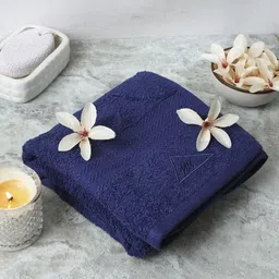 Monte Carlo Navy Blue Cotton 400 GSM Bath Towel-46