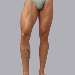 Hektor Mid-Rise Seamless Basic Briefs MBF-1 Sage Olive-52