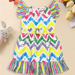 BAESD Print Fit & Flare Dress-image-70