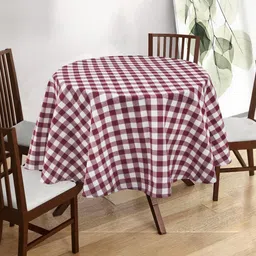 Cotton Candy Maroon Cotton Table Covers-image-71