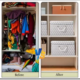 Aura Black Set of 4 Reusable Drawer Organiser Organisers image 2