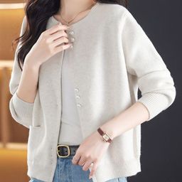 StyleCast Women Solid Round Neck Cardigan-picture-33