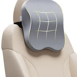 HOSPIKART Grey Memory Foam Car Pillow Cushion-image-44