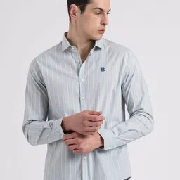 Red Tape Men Relaxed Opaque Striped Casual Shirt-image-79