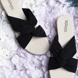 Stylestry Girls Open Toe Flats-39
