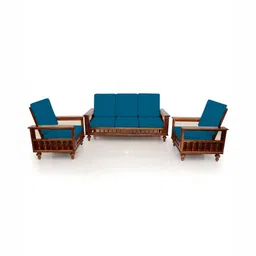 Lazi Blue Polyester Sofa Cover-picture-19