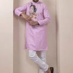 DEVOILER Men Ethnic Motifs Printed Regular Kurta with Pyjamas-38