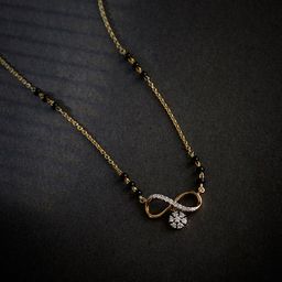 Anouk Gold-Plated Artificial Stones Studded And Beaded Mangalsutra-24