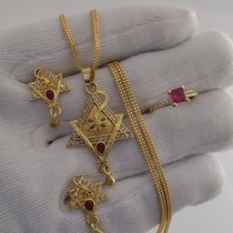 niva fashion Gold-Plated Jewellery Set-image-13