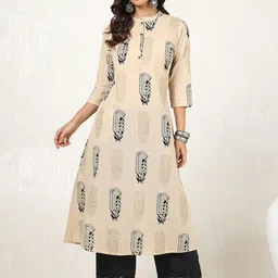 Soch Paisley Printed Mandarin Collar A-Line Kurta-12