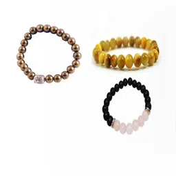 Divine souvenirs Set Of 3 Artificial Beaded Bracelet-image-92
