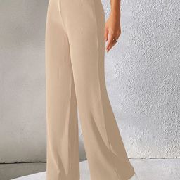 Fabflee Women Striped Comfort Straight Fit Trousers-image-72