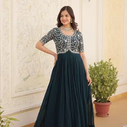FVD Embroidered Maxi Ethnic Dress-image-34