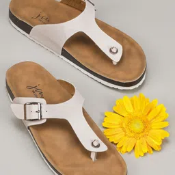 JM Looks Women Open Toe Flats with Buckles-26