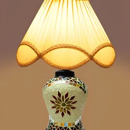 Aura White Glass Frustum Shaped Table Lamp-image-75