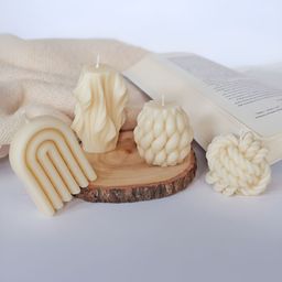 ENCEBIENCE Off White 4 Pcs Aesthetic Candles - Blue Ocean-image-46