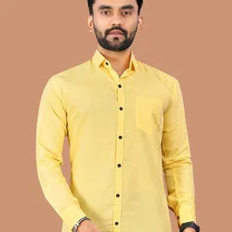 VORTEX Original Fit Spread Collar Cotton Shirt-picture-37