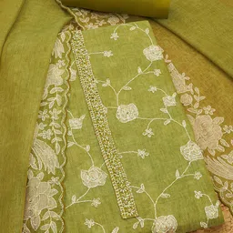 Soch Embroidered Linen Unstitched Dress Material-image-94