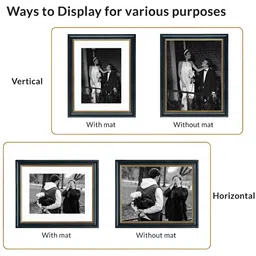 Art Street Black & White Wood Wall Photo Frames (Pack of 4) image 3