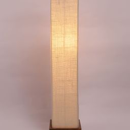 Devansh White & Brown Rectangle FloorLamps-17