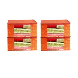 AMAK INC Orange Fabric Multi-Utility Wardrobe Organisers-picture-25