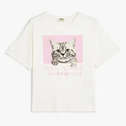 Koton Girls Printed T-shirt-image-68