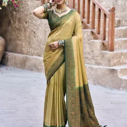 ROOP SUNDARI SAREES Woven Design Zari Pure Silk Banarasi Saree-picture-40