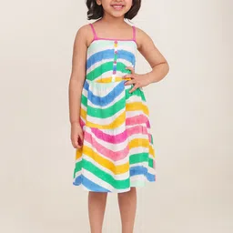 Campana Print Empire Dress-image-11