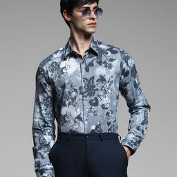 Jack & Jones Men Pure Cotton Slim Fit Floral Printed Casual Shirt-picture-28