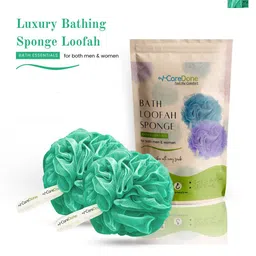 CareDone Set Of 2 Soft & Large Round Bath Loofah image 1
