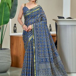 LeeliPeeri Designer Zari Bagru Saree-37