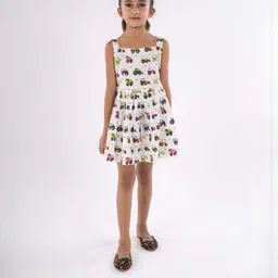 FabJunior Ethnic Motifs Print Fit & Flare Dress-picture-15