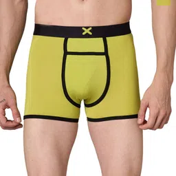 FRENCHIE Pack Of 2 Mid-Rise Moisture Wicking Trunks FR-MI-TR-HYPE-1X5-LPYLW-S-PO2-image-21