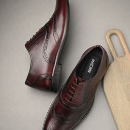 Mactree Men Leather Formal Oxfords-image-25