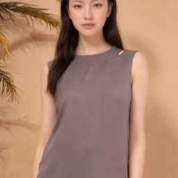 RARE Round Neck Cut Out Top-picture-57