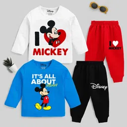 Disney By Miss and Chief Boys Printed T-shirt with Pyjamas-image-28
