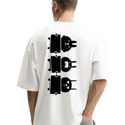 Fashnobic Men Graphic Printed Round Neck Cotton Oversized T-shirt-image-108