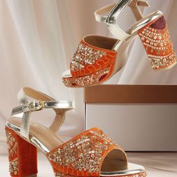 VENDOZ Women Party Block Pumps-image-9