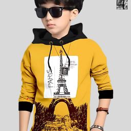 ATLANS Boys Pack Of 2 Graphic Printed Hooded Cotton T-shirt-image-14