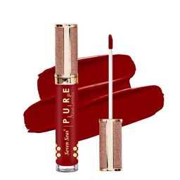 Seven Seas Pure Liquid Lipstick Highly Pigmented, Long Lasting & Smudgeproof- Cardinal-7ml-65
