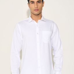 Peregrine by Pantaloons Men Solid Spread Collar Casual Shirt-picture-21