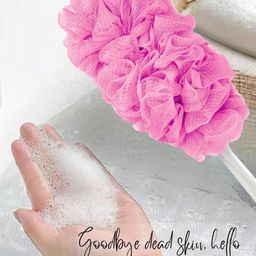 CareDone Set of 2 Soft Round Loofah and Long Loofah With Handle image 4