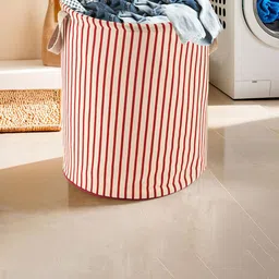 Kuber Industries Grey & Maroon 2 Pieces Printed Cotton Laundry Bag 60 l-92