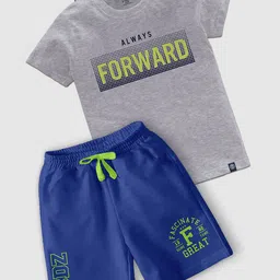 CODEZ Boys Printed T-shirt with Shorts image 1